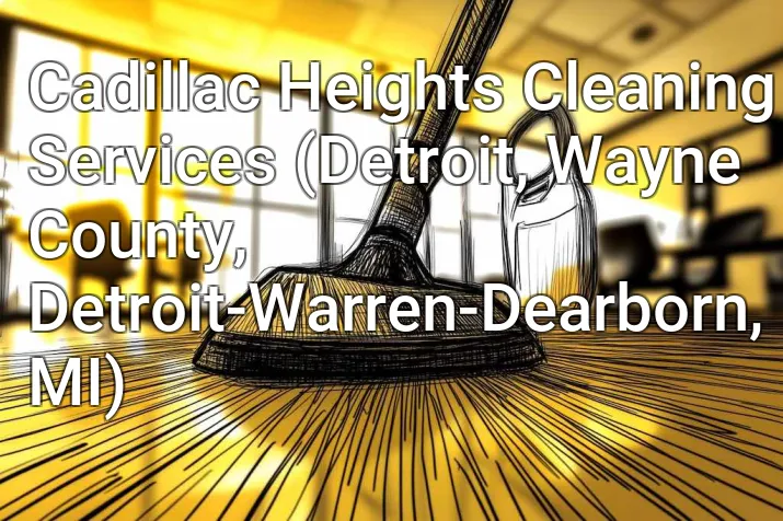Cadillac Heights Cleaning Services (Detroit, Wayne County, Detroit-Warren-Dearborn, MI)