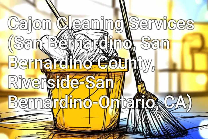 Cajon Cleaning Services (San Bernardino, San Bernardino County, Riverside-San Bernardino-Ontario, CA)