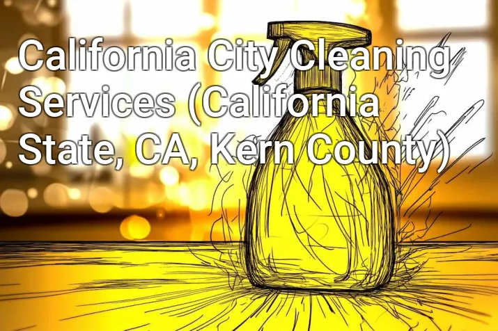 California City Cleaning Services (California State, CA, Kern County)
