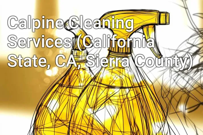 Calpine Cleaning Services (California State, CA, Sierra County)