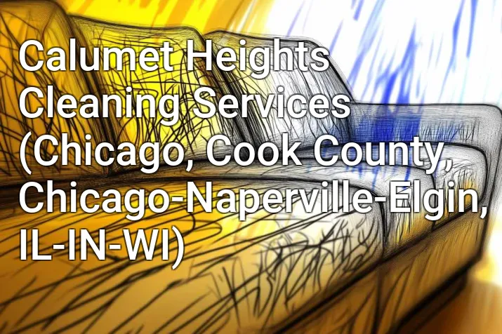 Calumet Heights Cleaning Services (Chicago, Cook County, Chicago-Naperville-Elgin, IL-IN-WI)