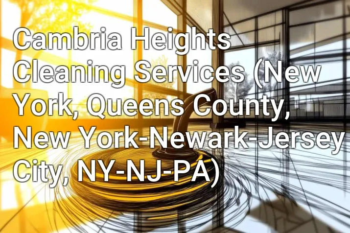 Cambria Heights Cleaning Services (New York, Queens County, New York-Newark-Jersey City, NY-NJ-PA)
