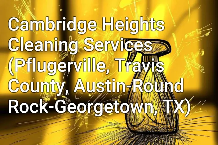 Cambridge Heights Cleaning Services (Pflugerville, Travis County, Austin-Round Rock-Georgetown, TX)