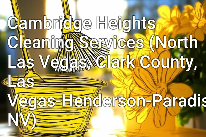 Cambridge Heights Cleaning Services (North Las Vegas, Clark County, Las Vegas-Henderson-Paradise, NV)