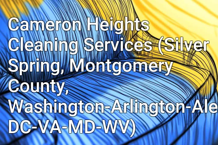 Cameron Heights Cleaning Services (Silver Spring, Montgomery County, Washington-Arlington-Alexandria, DC-VA-MD-WV)