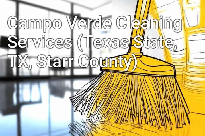 Campo Verde Cleaning Services (Texas State, TX, Starr County)