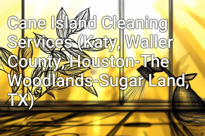 Cane Island Cleaning Services (Katy, Waller County, Houston-The Woodlands-Sugar Land, TX)