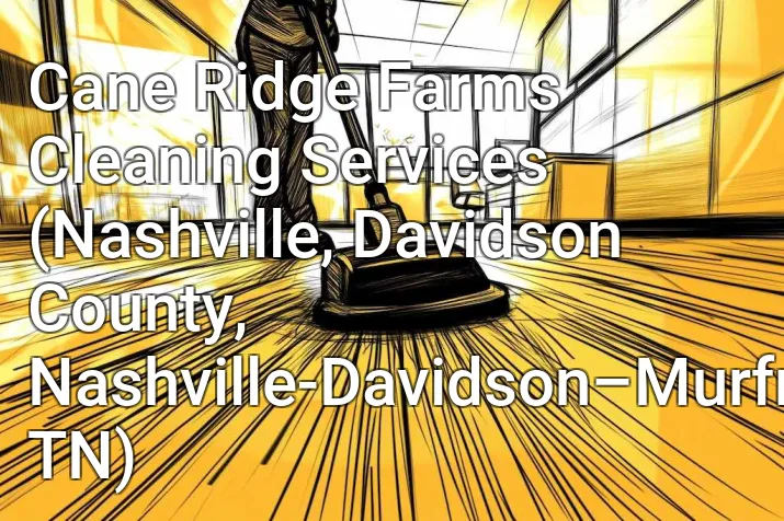 Cane Ridge Farms Cleaning Services (Nashville, Davidson County, Nashville-Davidson–Murfreesboro–Franklin, TN)