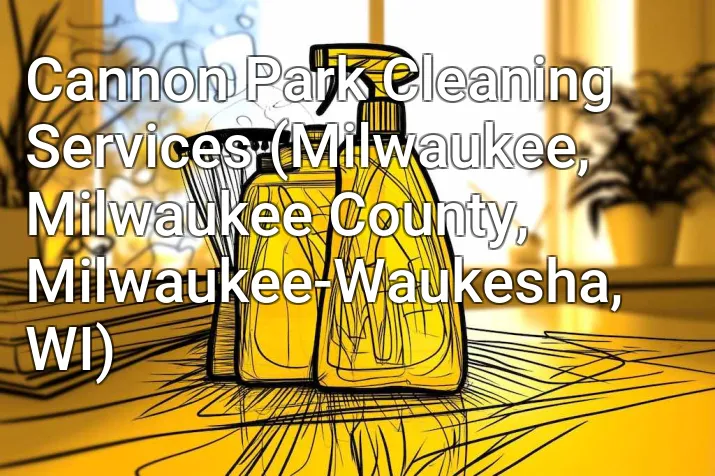 Cannon Park Cleaning Services (Milwaukee, Milwaukee County, Milwaukee-Waukesha, WI)