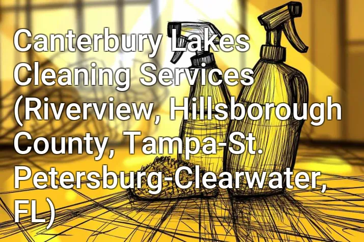 Canterbury Lakes Cleaning Services (Riverview, Hillsborough County, Tampa-St. Petersburg-Clearwater, FL)