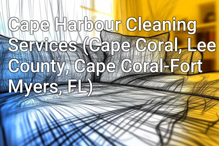 Cape Harbour Cleaning Services (Cape Coral, Lee County, Cape Coral-Fort Myers, FL)