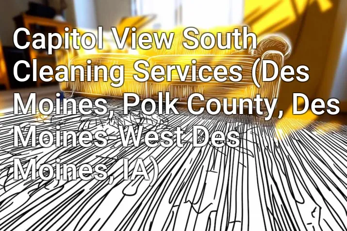 Capitol View South Cleaning Services (Des Moines, Polk County, Des Moines-West Des Moines, IA)