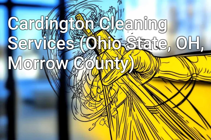 Cardington Cleaning Services (Ohio State, OH, Morrow County)