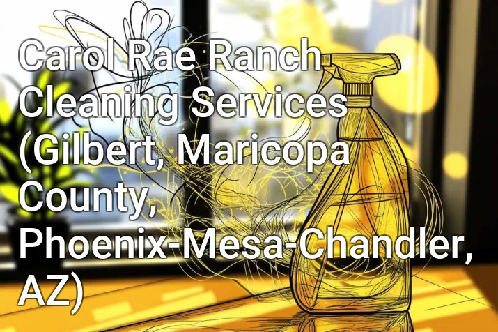 Carol Rae Ranch Cleaning Services (Gilbert, Maricopa County, Phoenix-Mesa-Chandler, AZ)
