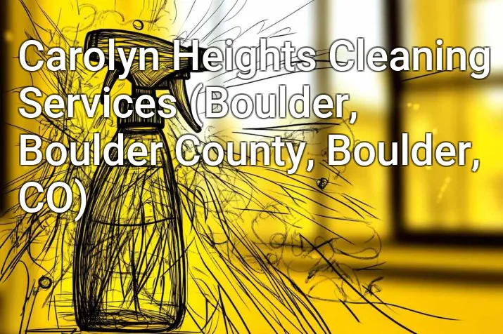 Carolyn Heights Cleaning Services (Boulder, Boulder County, Boulder, CO)