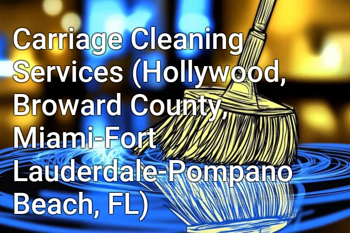 Carriage Cleaning Services (Hollywood, Broward County, Miami-Fort Lauderdale-Pompano Beach, FL)