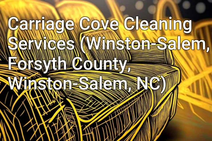 Carriage Cove Cleaning Services (Winston-Salem, Forsyth County, Winston-Salem, NC)