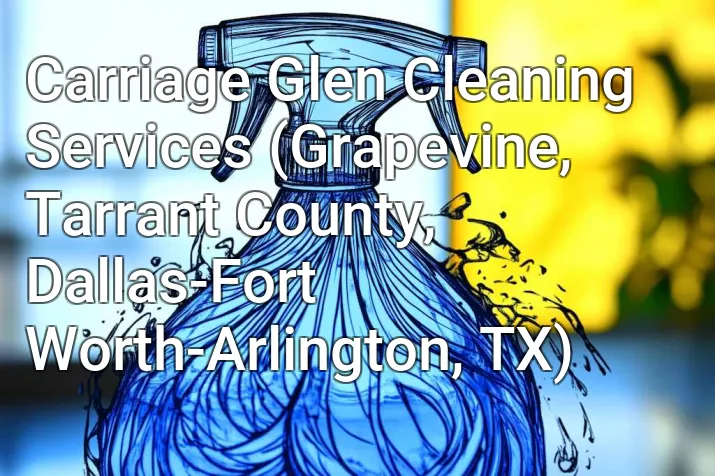 Carriage Glen Cleaning Services (Grapevine, Tarrant County, Dallas-Fort Worth-Arlington, TX)