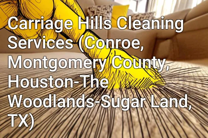Carriage Hills Cleaning Services (Conroe, Montgomery County, Houston-The Woodlands-Sugar Land, TX)