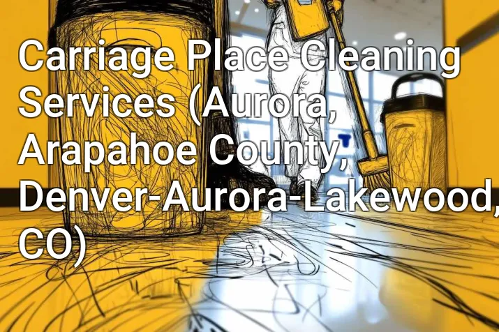 Carriage Place Cleaning Services (Aurora, Arapahoe County, Denver-Aurora-Lakewood, CO)