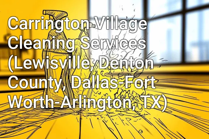 Carrington Village Cleaning Services (Lewisville, Denton County, Dallas-Fort Worth-Arlington, TX)