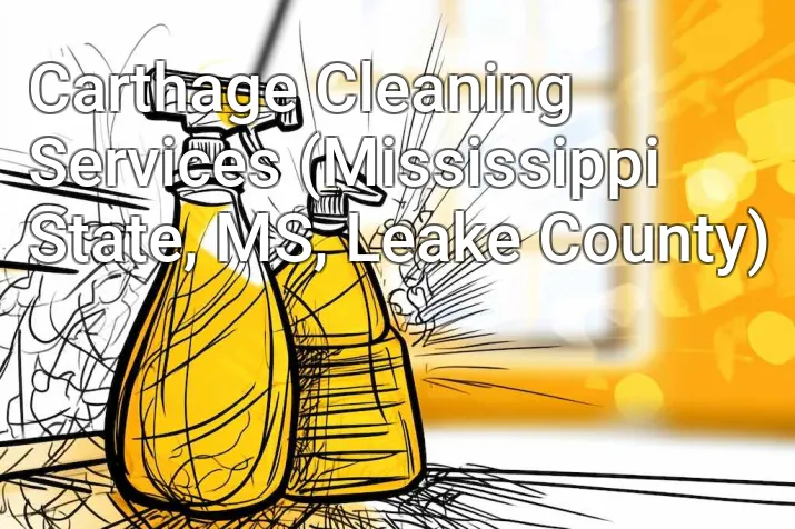 Carthage Cleaning Services (Mississippi State, MS, Leake County)