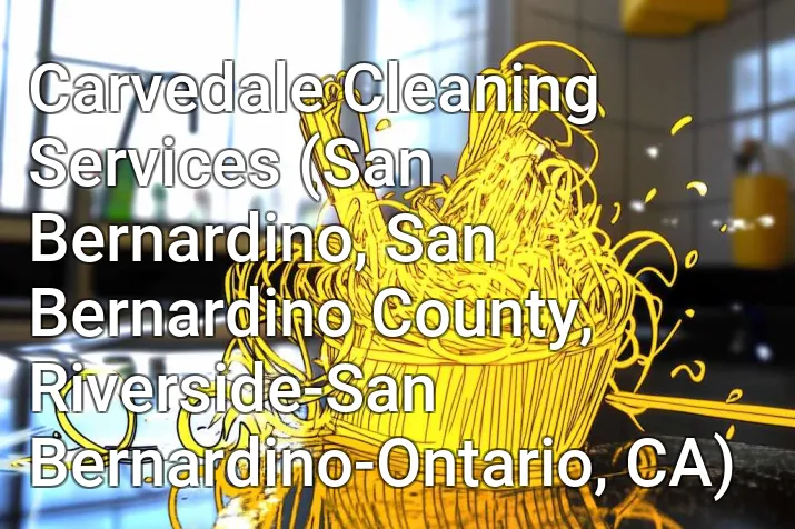 Carvedale Cleaning Services (San Bernardino, San Bernardino County, Riverside-San Bernardino-Ontario, CA)
