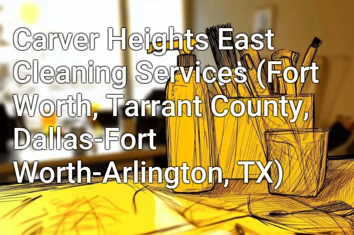 Carver Heights East Cleaning Services (Fort Worth, Tarrant County, Dallas-Fort Worth-Arlington, TX)