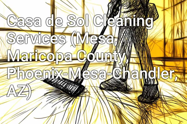 Casa de Sol Cleaning Services (Mesa, Maricopa County, Phoenix-Mesa-Chandler, AZ)