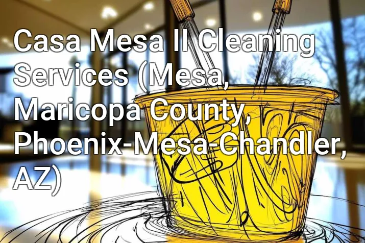 Casa Mesa II Cleaning Services (Mesa, Maricopa County, Phoenix-Mesa-Chandler, AZ)