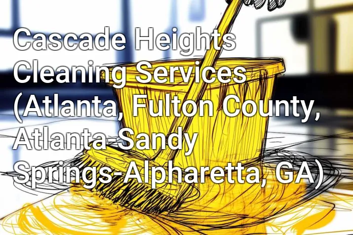 Cascade Heights Cleaning Services (Atlanta, Fulton County, Atlanta-Sandy Springs-Alpharetta, GA)