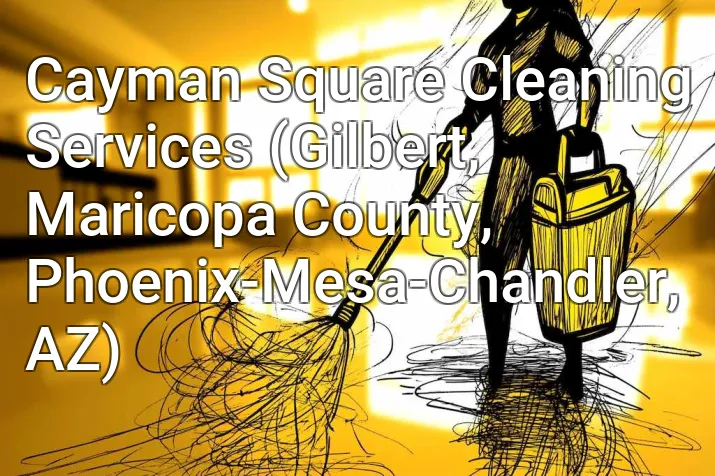 Cayman Square Cleaning Services (Gilbert, Maricopa County, Phoenix-Mesa-Chandler, AZ)
