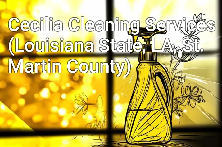 Cecilia Cleaning Services (Louisiana State, LA, St. Martin County)