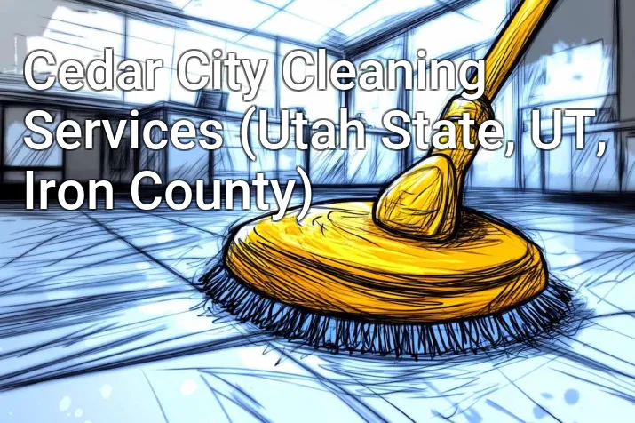Cedar City Cleaning Services (Utah State, UT, Iron County)