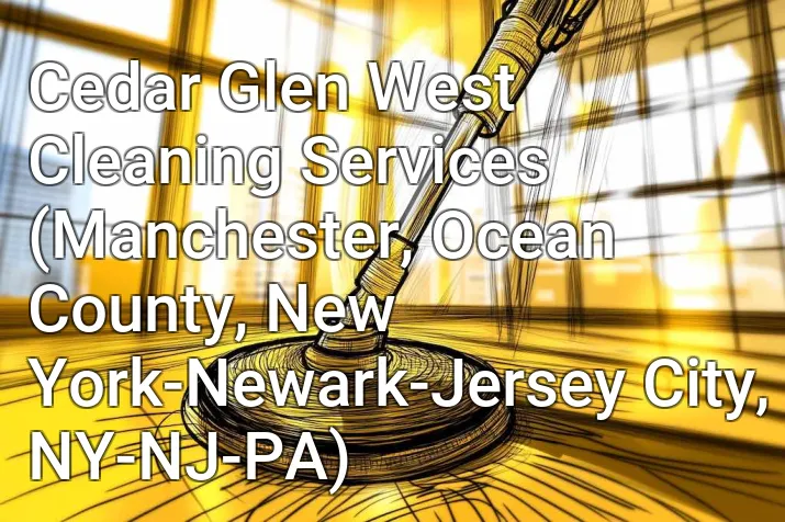 Cedar Glen West Cleaning Services (Manchester, Ocean County, New York-Newark-Jersey City, NY-NJ-PA)