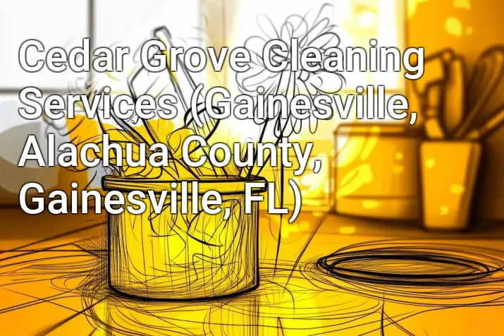 Cedar Grove Cleaning Services (Gainesville, Alachua County, Gainesville, FL)