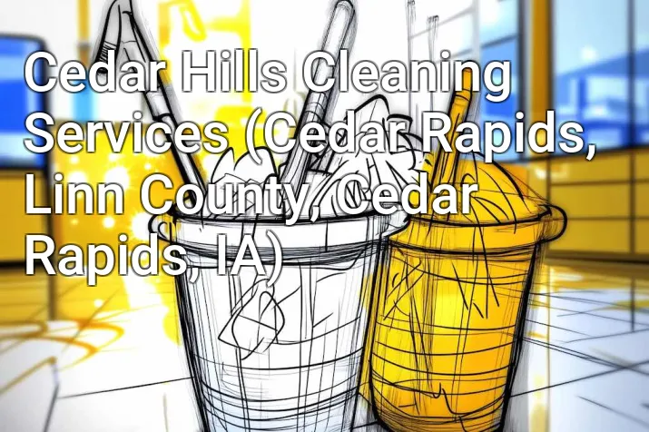 Cedar Hills Cleaning Services (Cedar Rapids, Linn County, Cedar Rapids, IA)