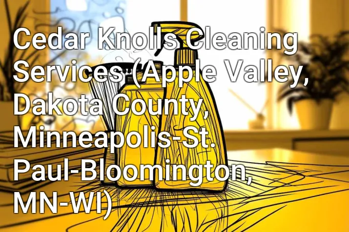 Cedar Knolls Cleaning Services (Apple Valley, Dakota County, Minneapolis-St. Paul-Bloomington, MN-WI)