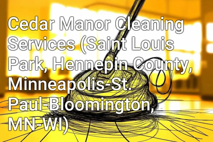 Cedar Manor Cleaning Services (Saint Louis Park, Hennepin County, Minneapolis-St. Paul-Bloomington, MN-WI)