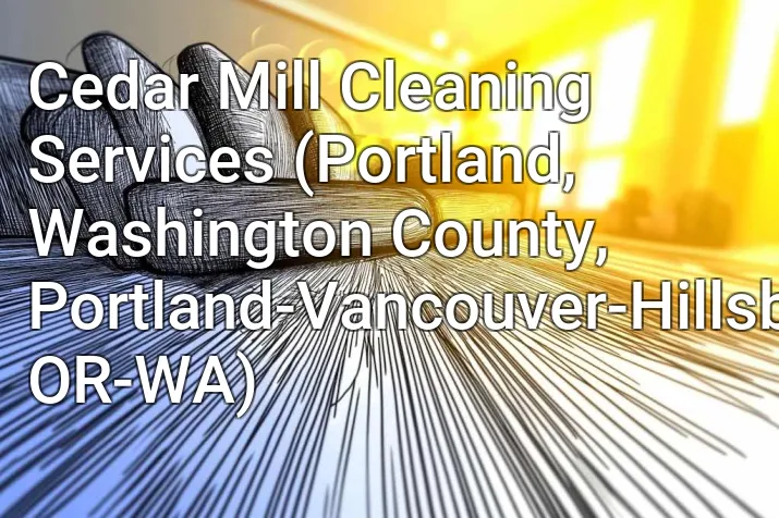 Cedar Mill Cleaning Services (Portland, Washington County, Portland-Vancouver-Hillsboro, OR-WA)
