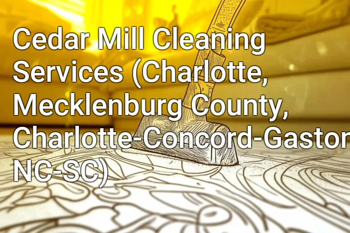 Cedar Mill Cleaning Services (Charlotte, Mecklenburg County, Charlotte-Concord-Gastonia, NC-SC)