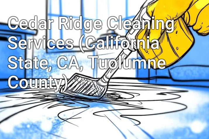Cedar Ridge Cleaning Services (California State, CA, Tuolumne County)