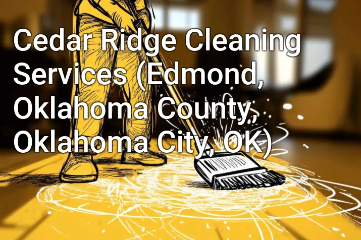 Cedar Ridge Cleaning Services (Edmond, Oklahoma County, Oklahoma City, OK)