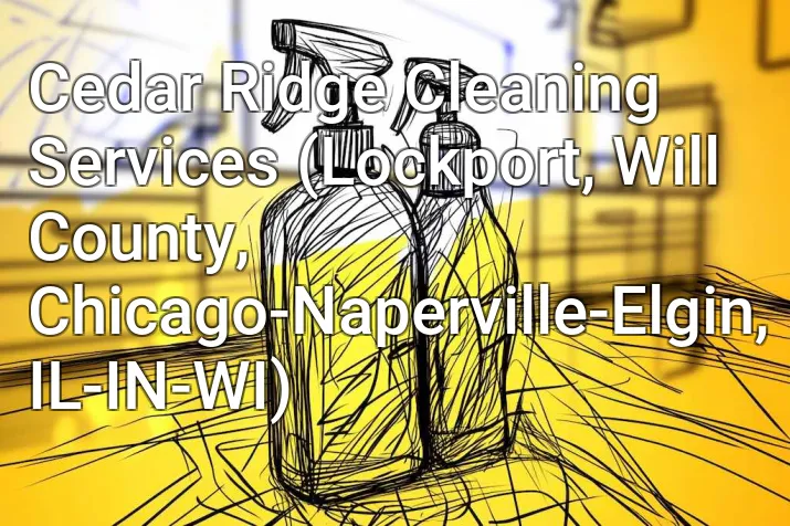 Cedar Ridge Cleaning Services (Lockport, Will County, Chicago-Naperville-Elgin, IL-IN-WI)