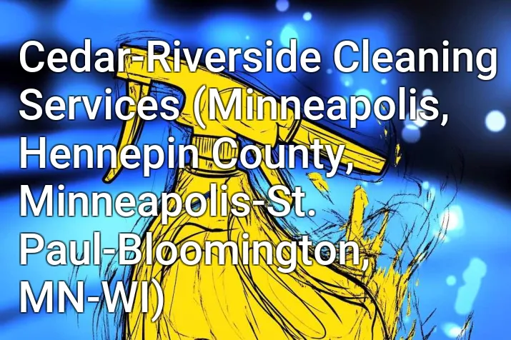 Cedar-Riverside Cleaning Services (Minneapolis, Hennepin County, Minneapolis-St. Paul-Bloomington, MN-WI)