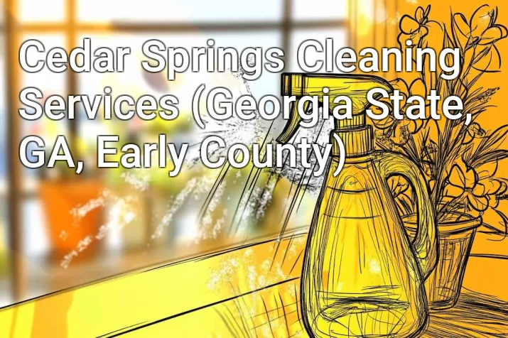 Cedar Springs Cleaning Services (Georgia State, GA, Early County)