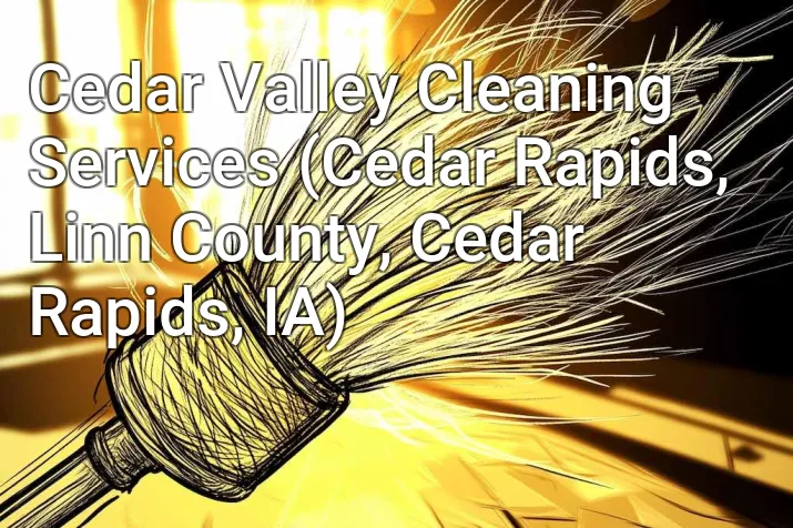 Cedar Valley Cleaning Services (Cedar Rapids, Linn County, Cedar Rapids, IA)