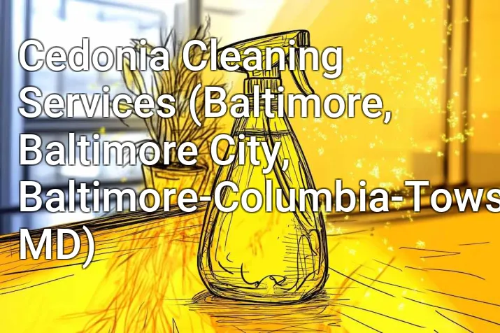 Cedonia Cleaning Services (Baltimore, Baltimore City, Baltimore-Columbia-Towson, MD)