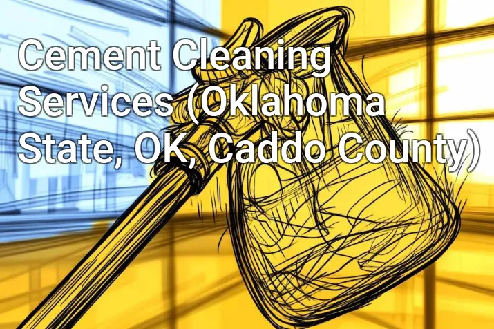 Cement Cleaning Services (Oklahoma State, OK, Caddo County)