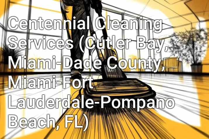 Centennial Cleaning Services (Cutler Bay, Miami-Dade County, Miami-Fort Lauderdale-Pompano Beach, FL)